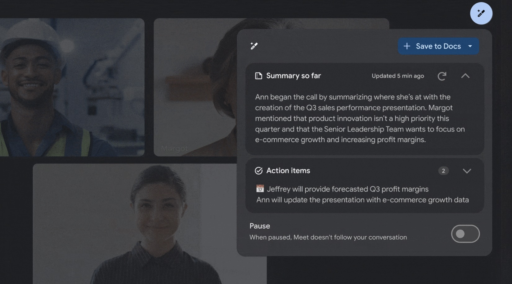 Google Duet AI將提供會議摘要、待辦事項